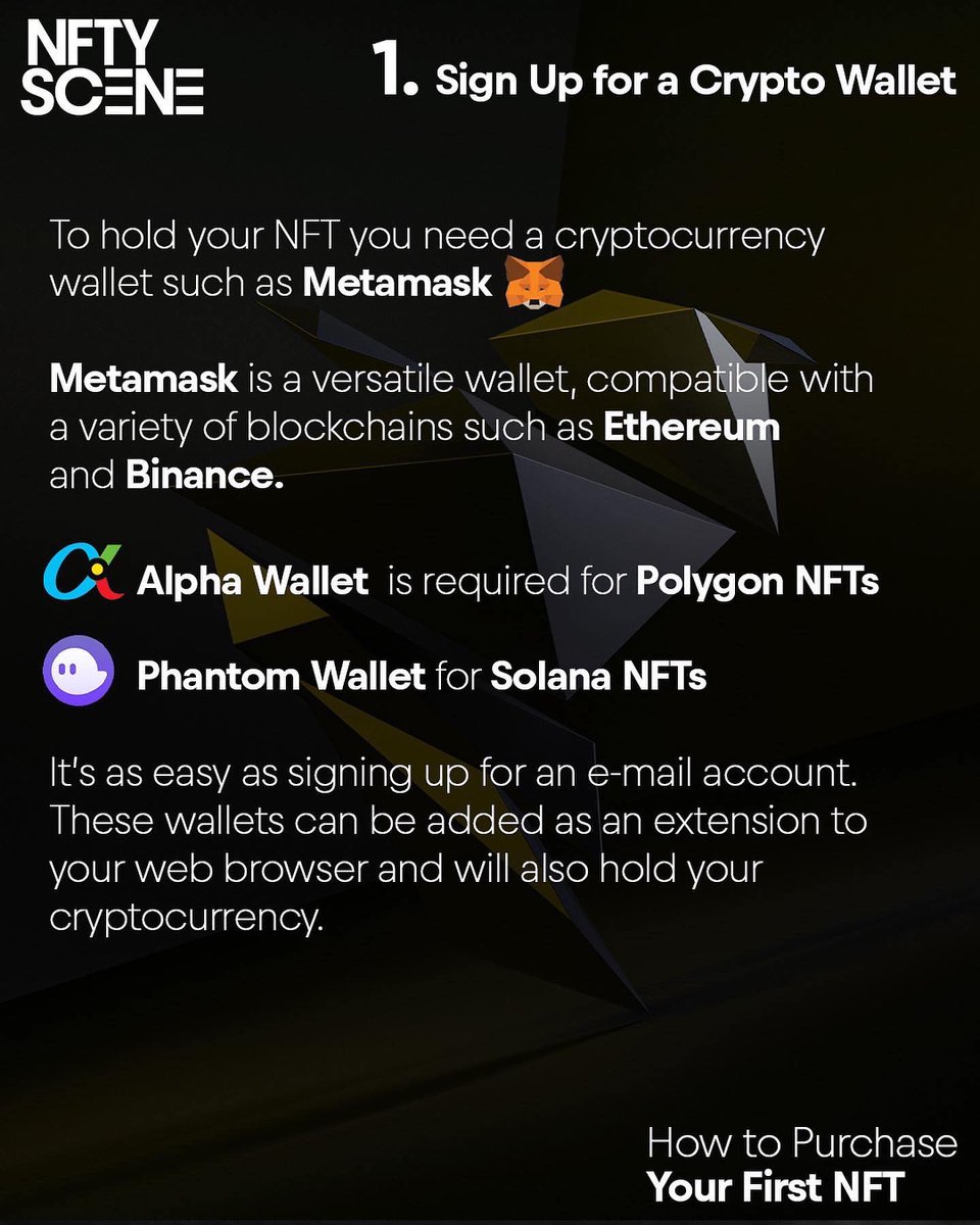 scenenowfuture's tweet photo. How to buy your first #NFT: A
simple step-by-step guide ✅👉🏼 https://t.co/tQ4UkPo9AH https://t.co/tA2OquAKWH