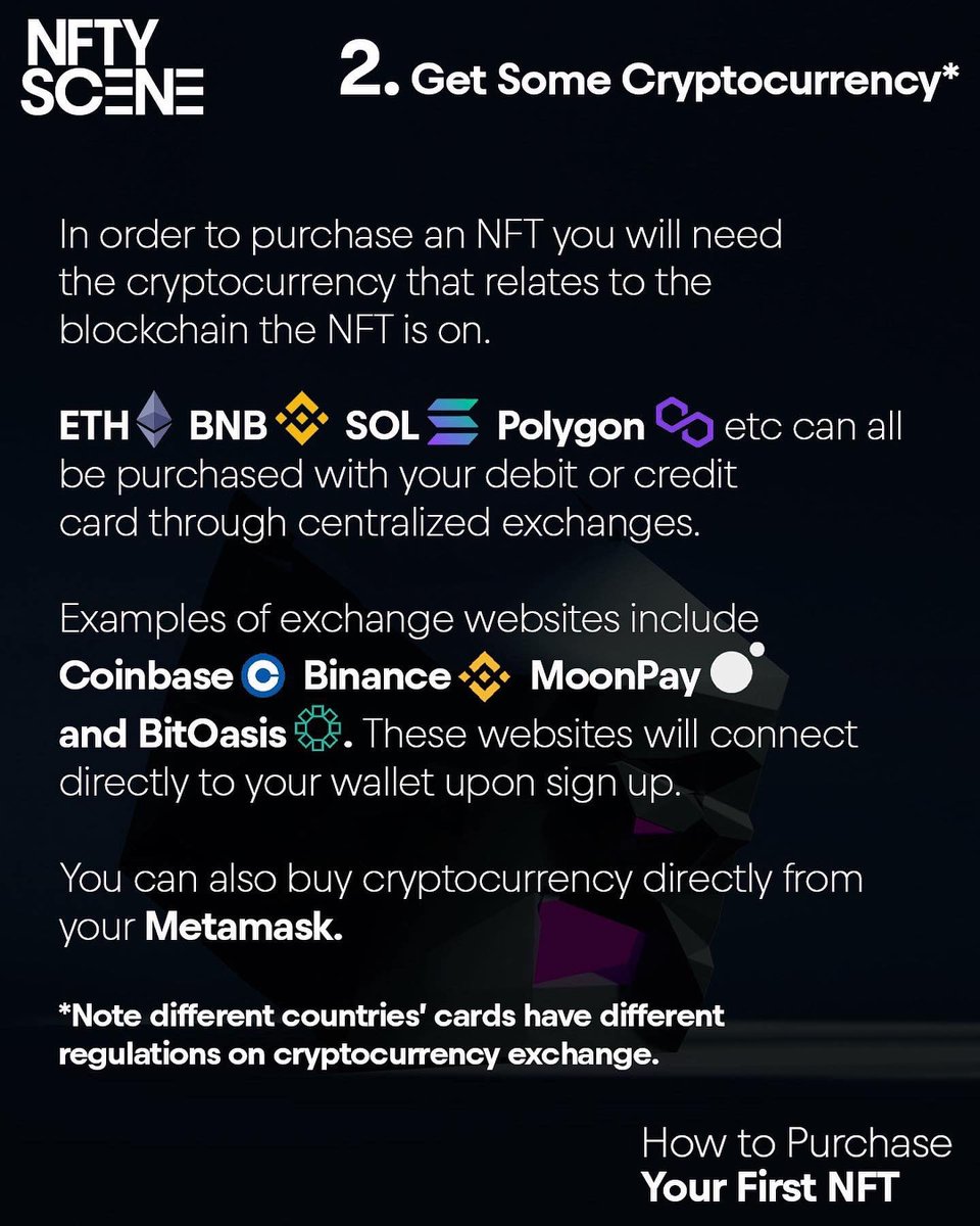 scenenowfuture's tweet photo. How to buy your first #NFT: A
simple step-by-step guide ✅👉🏼 https://t.co/tQ4UkPo9AH https://t.co/tA2OquAKWH