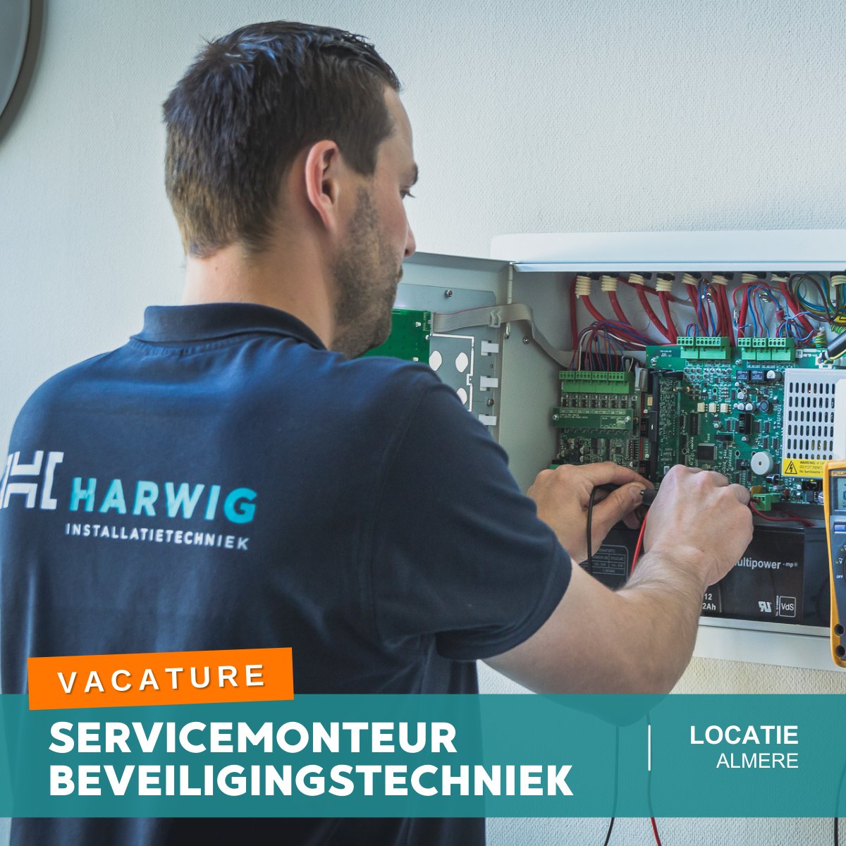 HARWIGBV's tweet photo. 𝗩𝗔𝗖𝗔𝗧𝗨𝗥𝗘 | Wij zijn opzoek naar een nieuwe collega servicemonteur beveiligingstechniek in de regio Almere. Heb jij affiniteit met beveiligingstechniek en ben jij opzoek naar een nieuwe uitdaging? Dan nodigen we je graag uit om te solliciteren!💪🏼
https://t.co/ddDNmOnPuk https://t.co/M4bbVPdp2v