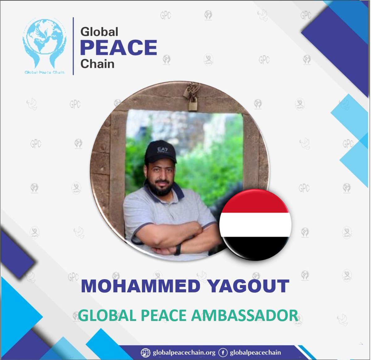 MYagout's tweet photo. I am humbled to have been chosen as Yemen's global peace ambassador. From here, I encourage all warring parties across the globe to engage in dialogue rather than using weapons that endanger lives.#GlobalPeaceChain #GlobalPeaceAmbassador #PeaceByDialogue #JourneyTowardsPeace https://t.co/n4eDk7YR3f
