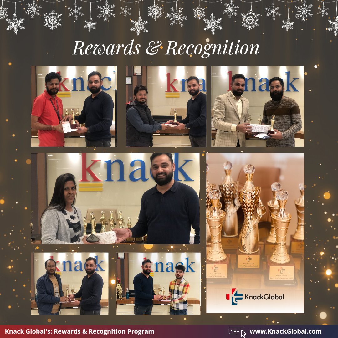 KnackGlobal's tweet photo. Knack Global is proud to have the best combination of talent, determination & attitude that adds up to great performance..
We congratulate and thank all the winners at the Rewards & Recognition Program In Knack Global..
#knackglobal #rewardandrecognition #rewards #recognition https://t.co/qk9FjBfrxM