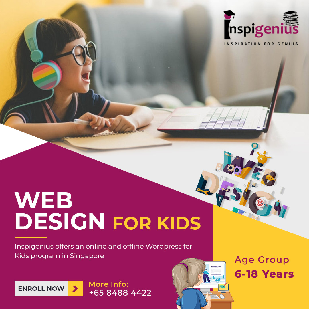 inspigenius's tweet image. Web Design for Kids- Create an Engaging Website
Register Today 👉bit.ly/3EIU8n3 or Call us📞+65 84884422
Join Inspigenius Web Design for Kids Course Singapore helps kids to learn skills i.e. required for developing a website.
#webdesign #webdesignforkids #inspigenius