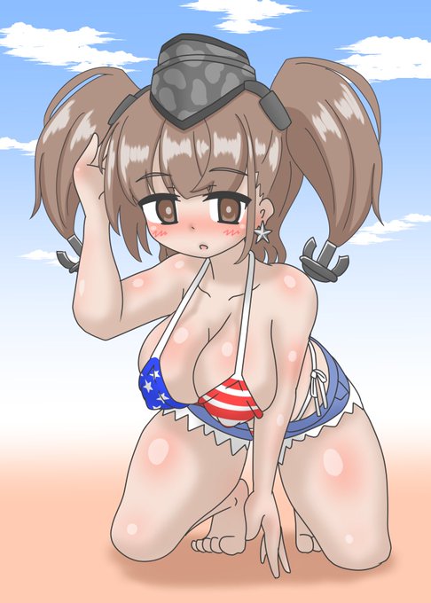 星条旗ビキニとアトランタさん 