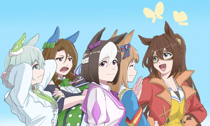 今年はウマ娘たくさん描いたね〜☺️
 #2021年自分が選ぶ今年の4枚 