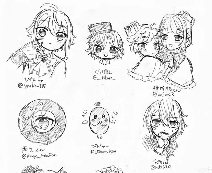 #いいねした人のアイコンをシャーペンでさらさら自分の絵柄で描く見た人もやる

メンションめんどいので省略します!
ありがとうございました♡꒒ ০ ⌵ ୧ ♡♡♡ 