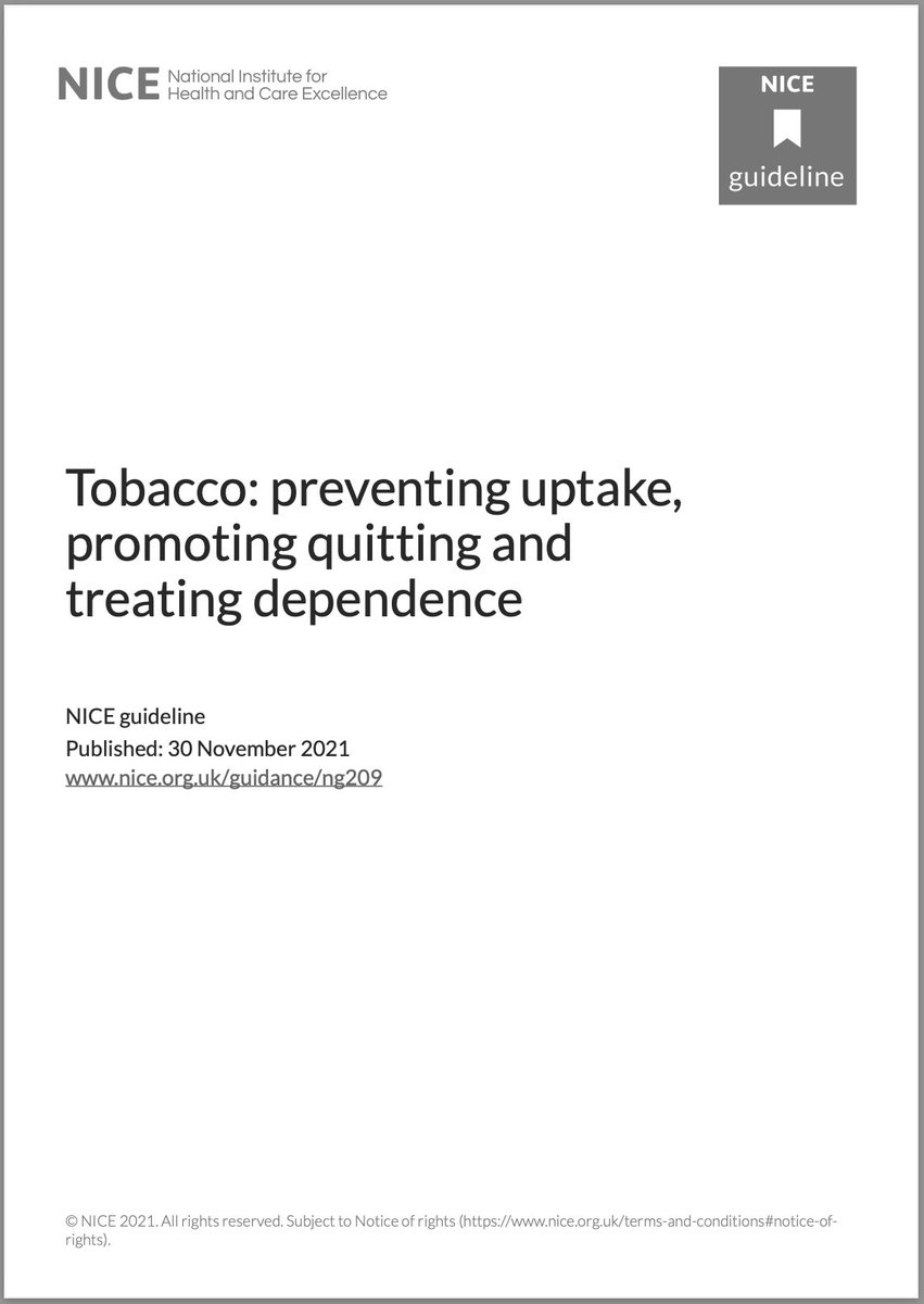 Hace unas semanas el NICE (agencia británica que emite recomendaciones y guías sobre evidencia disponible en el abordaje de problemas de salud) publicó una actualización de su guía clínica para ayudar a personas fumadoras...