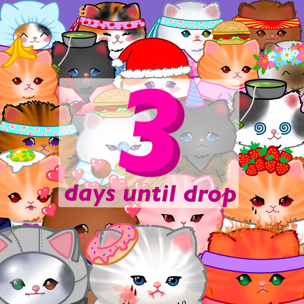 Sad_MeowMeows's tweet photo. We are ready! Only 3 days left ❤️
We are launching our collection of 10000 unique, hand-drawn NFTs on 24th December🎄 

🐾Check our GIVEAWAY
🐾Join our Discord group, all links in bio

Waiting for you in the Sad MeowMeows Club! 😻 https://t.co/uGJqb7QIYR