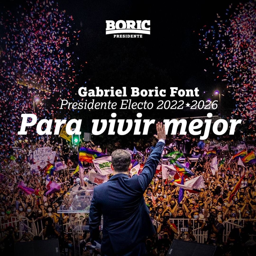 sanbdoxboric's tweet photo. @gabrielboric
------------------------------
La esperanza le ganó al miedo. 
Gracias! https://t.co/VUf7c0PnE2