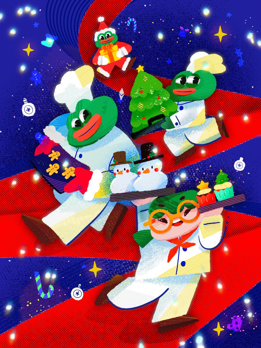 🎄🎁
Pepe chef: Let’s serve up that cookies!!
ํYaahoo: Sir yes sir!!

🌈@withFND 
foundation.app/@WARILY/~/1217…
.
งื้อออในที่สุดดดก็มีงานแรกในฟาวเดชั่นแล้วค่ะ เย้
เปิดบ้านด้วยน้อนกบ และย๊ะหู้ววว
.
#NFTCommmunity #pepe #pepethefrog #frogfam #Christmas2021 #2d