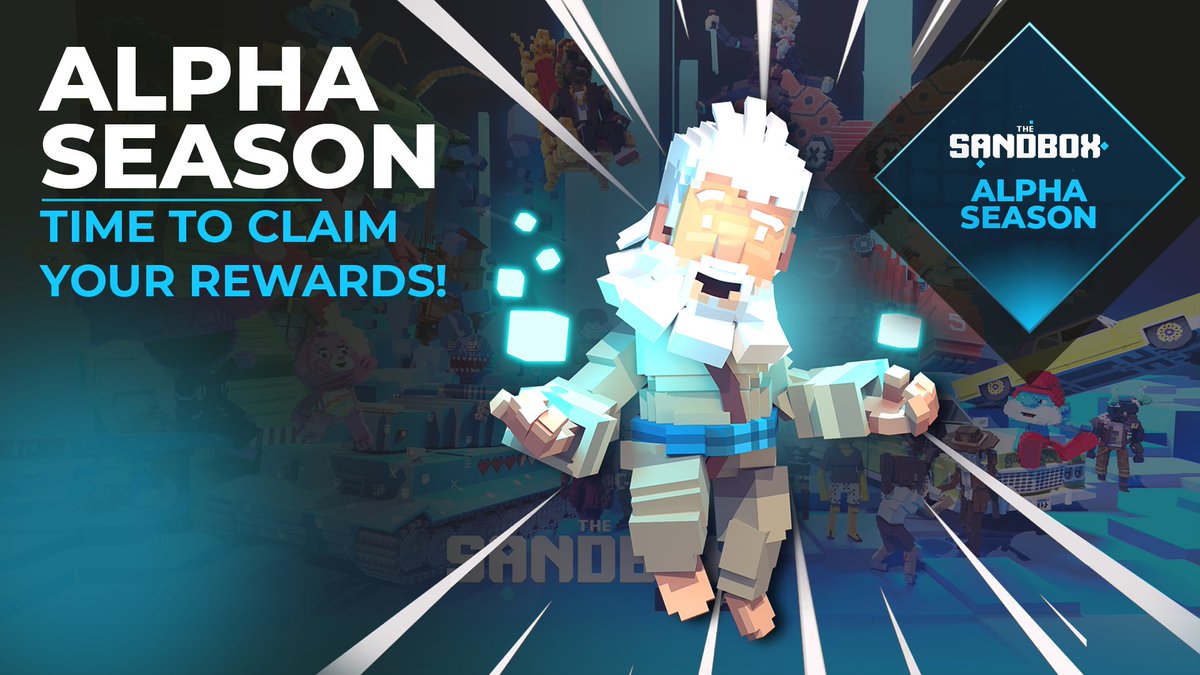 TheSandboxGame's tweet photo. How did you fare in The #SandboxAlpha?! 🎁 Rewards are now available to be claimed at
👉 https://t.co/igTj24DGik

psst...Alpha Season 2 - coming soon! 😉 https://t.co/Y7rwqoGf5i