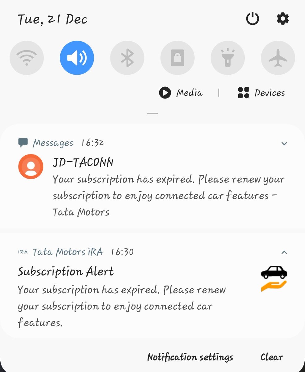 gangwar_91's tweet photo. @TataMotors @tata_cars What kind of technology your IRA app uses? Even after renewing my subscription a week back, still getting reminder notifications and error while opening the app. Please check and resolve the issue asap. https://t.co/C4kHpTzczc