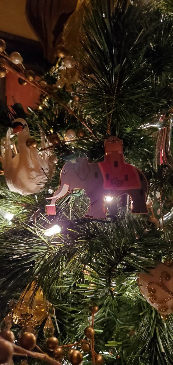 The Lucy the Elephant Christmas ornament looks fabulous on my Christmas tree! #Christmas #oldestroadsideattraction