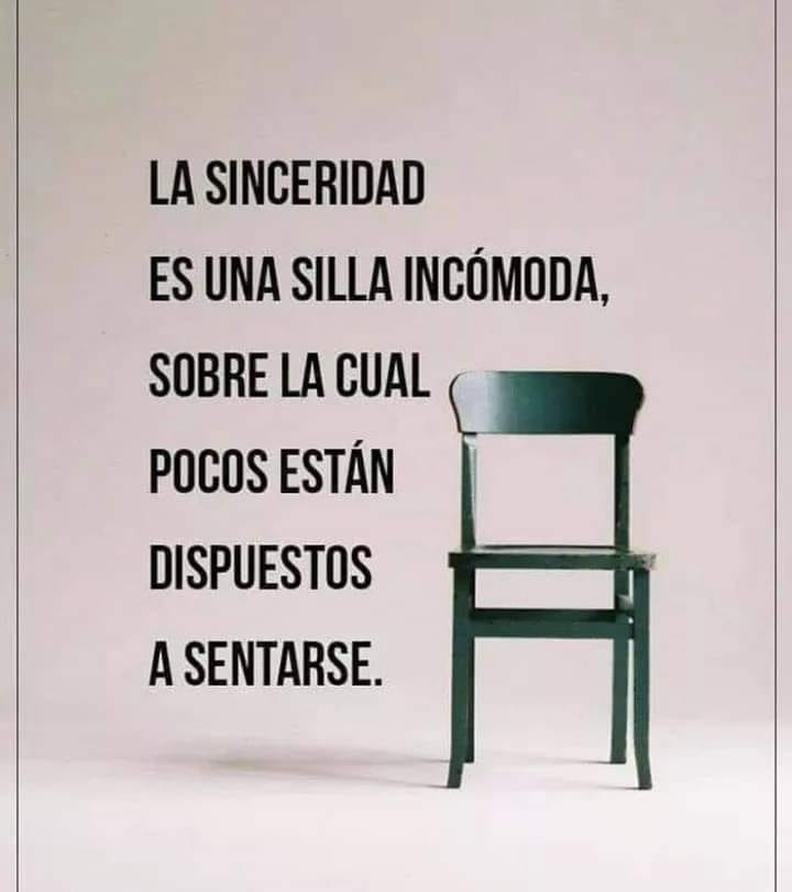 Sinceridad...