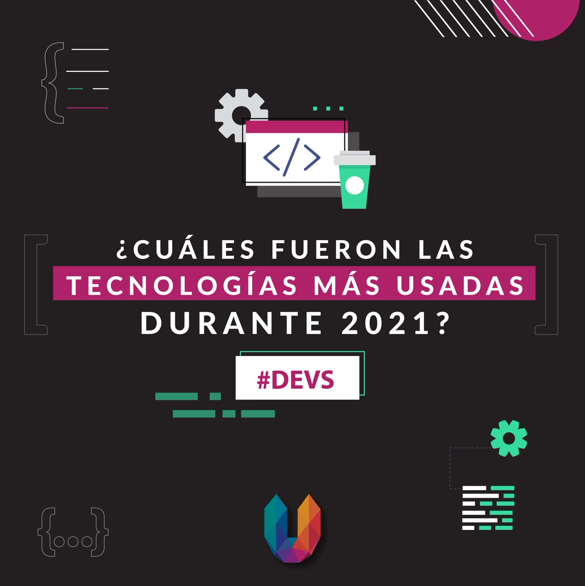 growuphr's tweet image. Fin de año es sinónimo de balances de todo tipo…  ¡Y en #GrowupTech no puede faltar! La encuesta anual de ecosistemas para desarrolladores realizada por @JetBrains, nos cuenta los hallazgos más importantes del 2021: