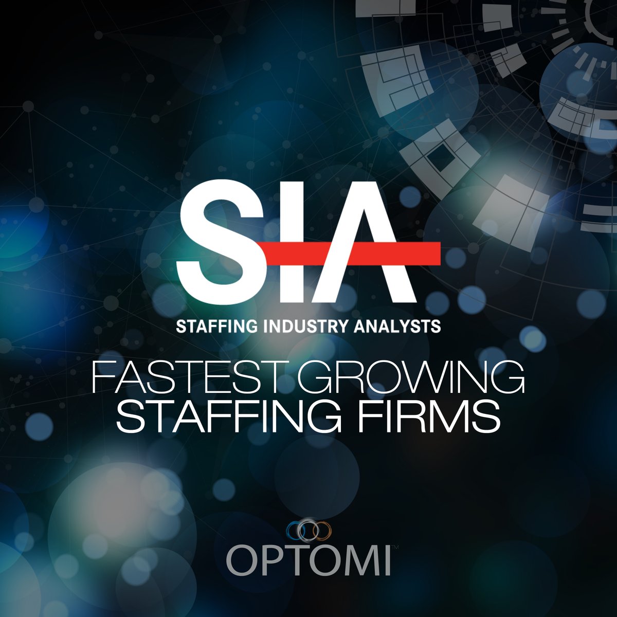 Honored to rank once again on the #SIA #FastestGrowing Staffing Firms list. Thank you #Optomi team for your tenacious hard work.  You are propelling us toward unprecedented growth! #Success fastestgrowing.staffingindustry.com