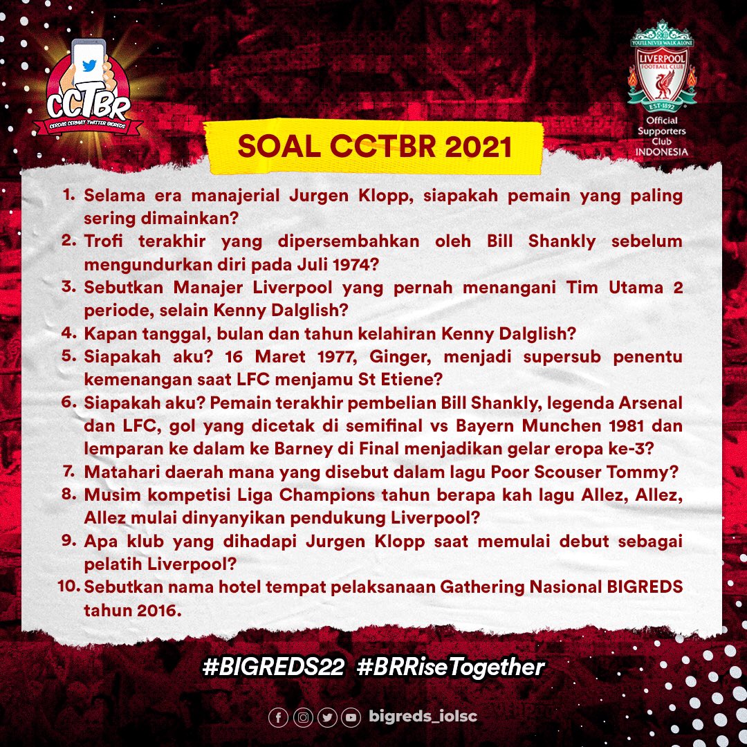 Ayo anak-anak ini soalnya.

Selamat mengerjakan!

#CCTBR #BRRiseTogether