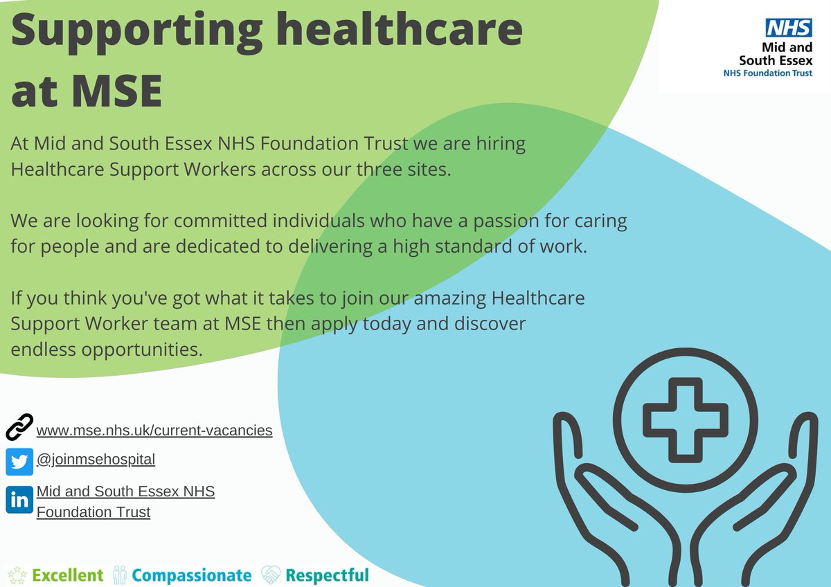 Mid and South Essex NHS Jobs tweet media