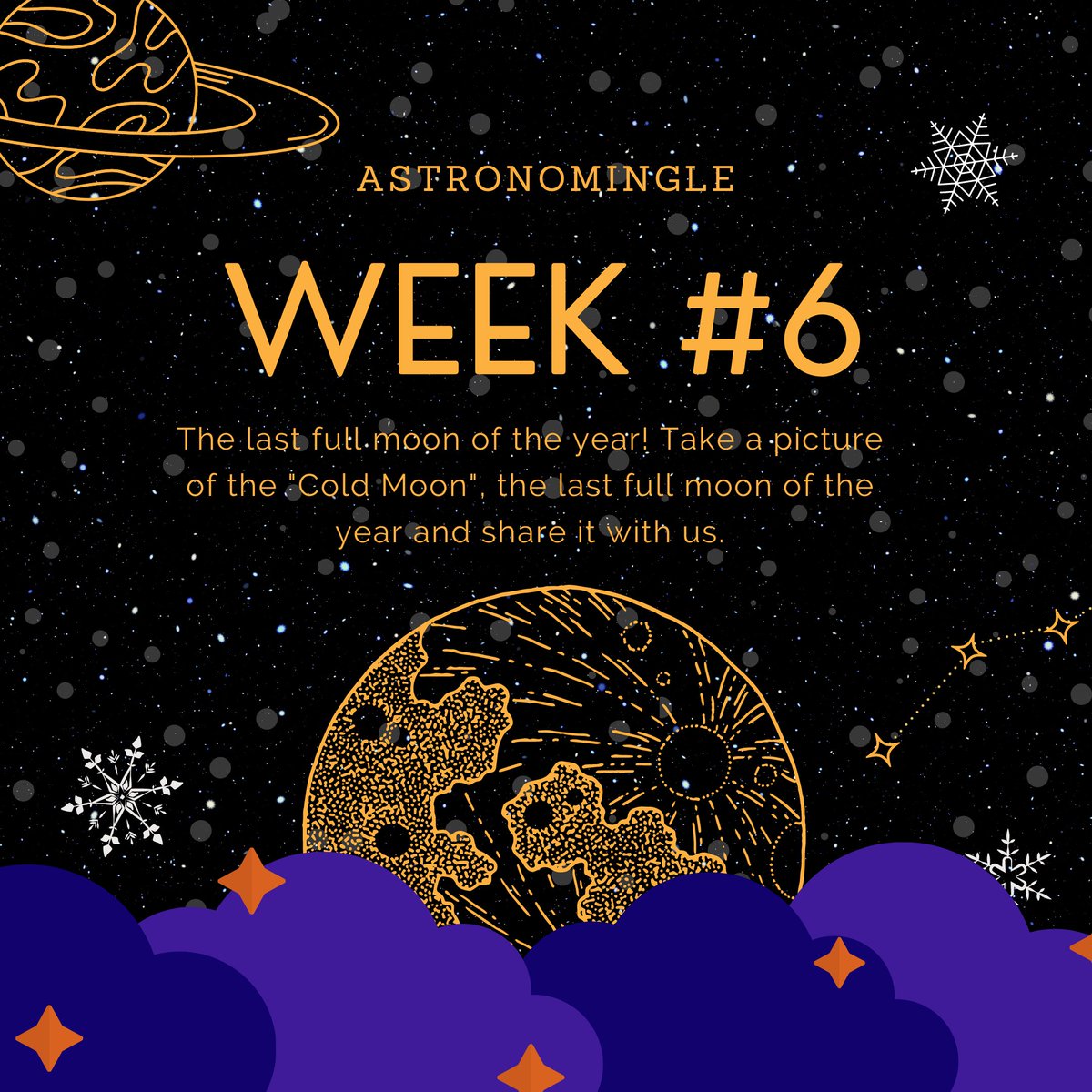 Coming off of the last week of finals, we give you the first astronomingle challenge of the winter holidays: photograph the last full moon of the year. 
Tag us in your posts or post with the hashtag #astronomingle. #UAlberta
#space