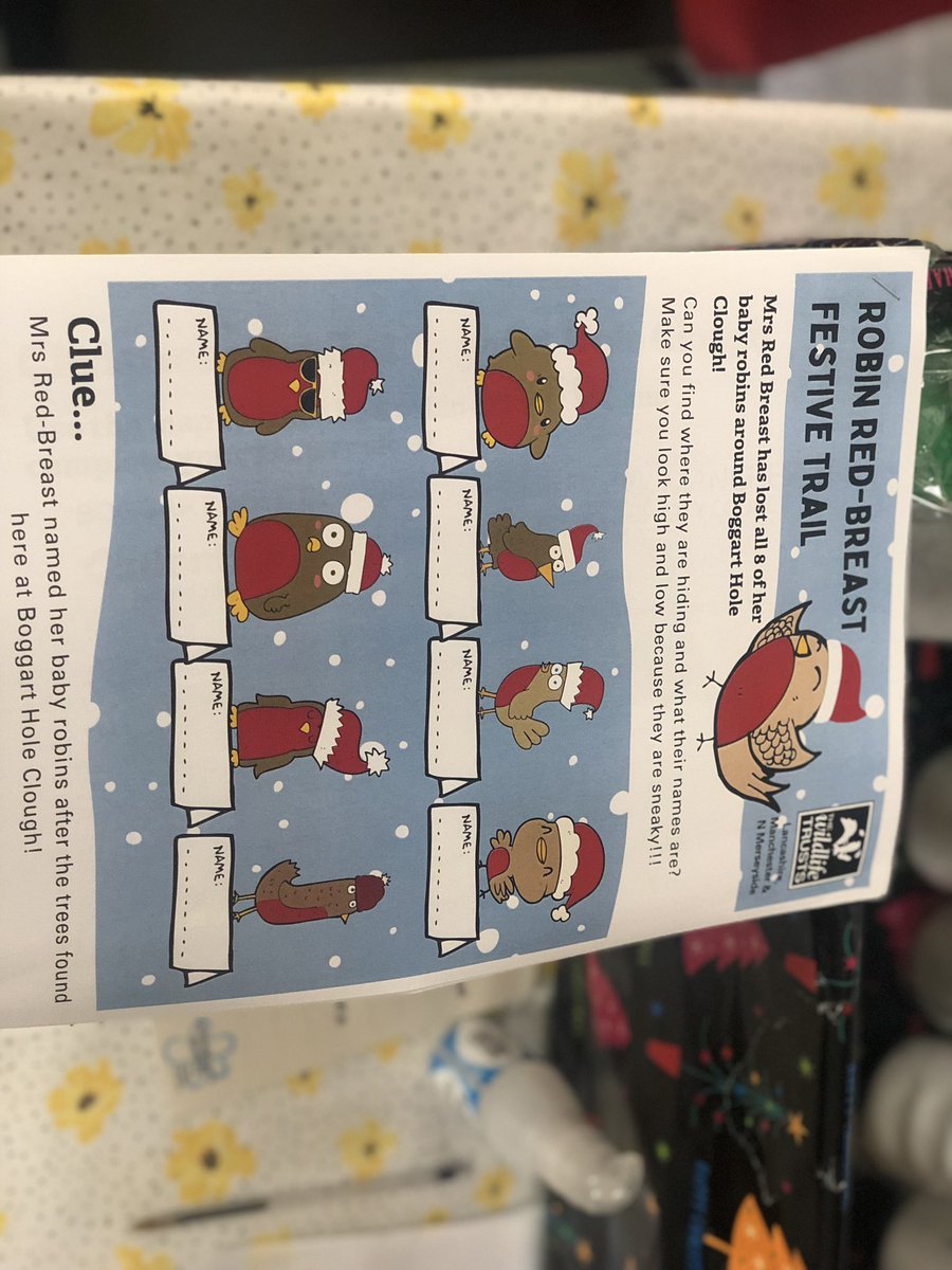 AkanniAlimat's tweet photo. One of the activities today at the #boggartholeclough include the #christmastrail as children get handed a map and try to find the hidden items with names on it whilst completing their sheet https://t.co/KUoJm44Zjz