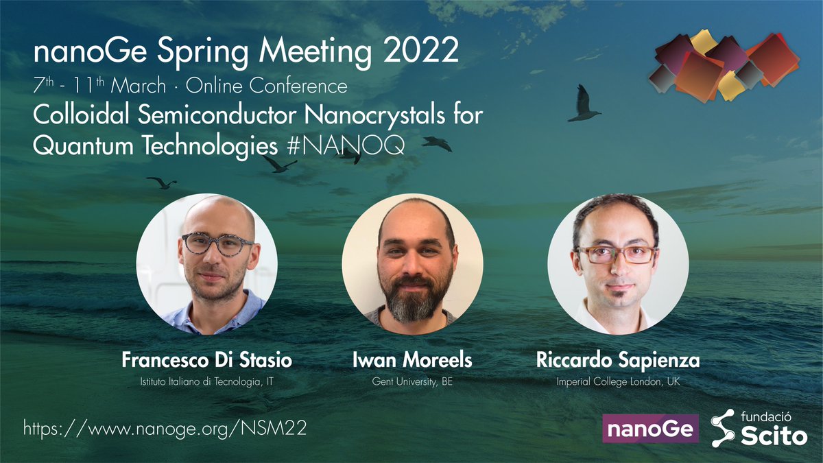 r1cc4rd0's tweet image. Don't forget to apply to #nanoq Colloidal Semiconductor Nanocrystals for Quantum Technologies, deadline on January 10th 2022!
@nanoGe_Conf