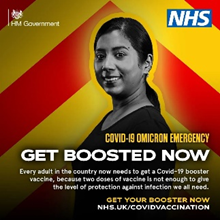 Book your COVID booster if you’re:

•aged 18+
•aged 16+ with a health condition that puts you at high risk from COVID-19
•a frontline health and social care workers

Protect yourself, your friends and your family. Get Boosted Now.

bit.ly/LLRVacBook