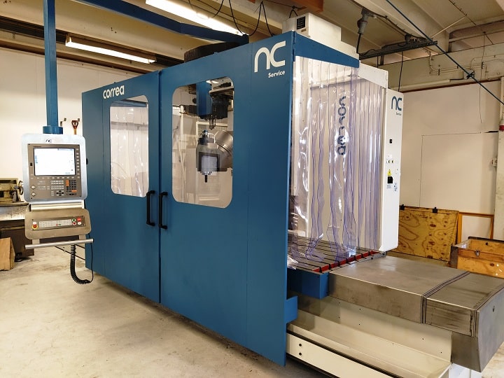 The CORREA A25/25 milling machine fully refurbished with installation of new CNC HEIDENHAIN and new Auto-indexing milling head.

More details of this milling machine and its sale to Norwegian company TIGMEK at: ncservice.com/en/nc-service-…