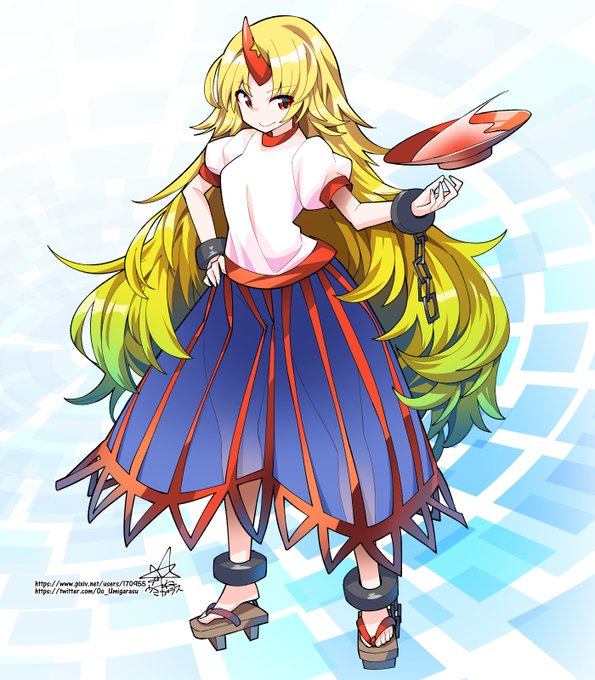 65日目 星熊勇儀
投稿し忘れてた……!年内あと何枚描けるかな～ 