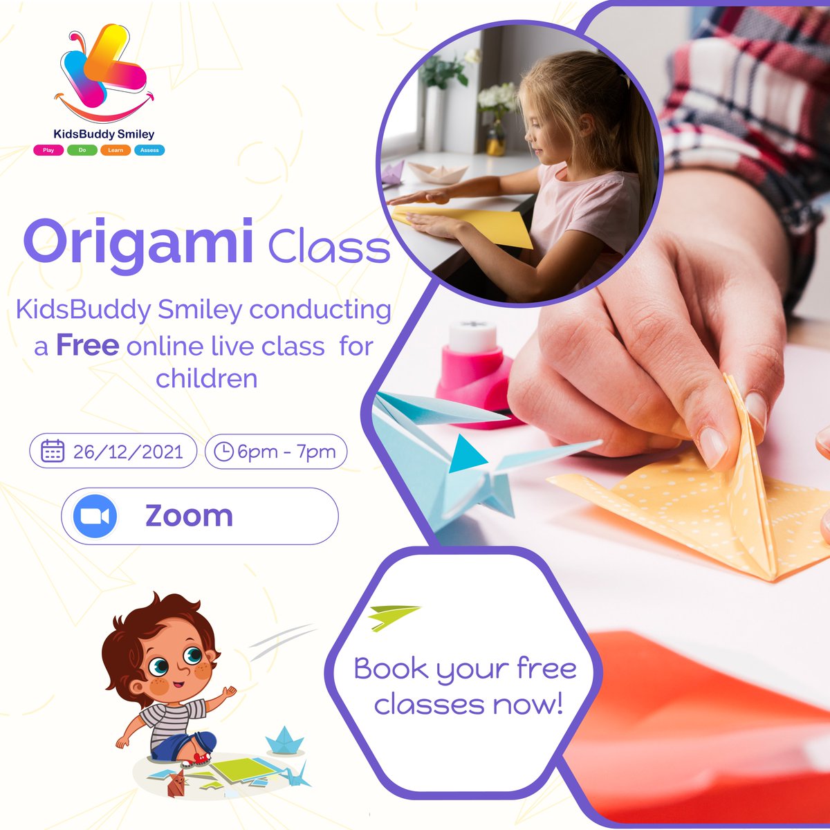IndBytes's tweet image. Hi All,
🎊KidsBuddy Smiley offers Free online live classes for children.🎊
🤩Don't miss this golden opportunity.🤩
book your free classes now  forms.gle/mPVa3x4wsuthni…
#kidsbuddy #mekidsbuddy #free #liveclasses #liveclassesonline #freeclasses #FreeClassesForKids #children #parents