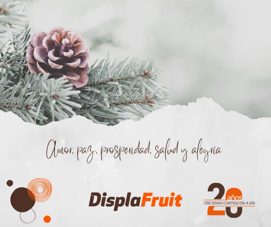 Displafruit1's tweet photo. Navidad es una palabra que transmite felicidad con solo decirla. ¡Nuestro mejor deseo para todos ustedes es que sea Navidad todos los días!

¡Felices fiestas y feliz año nuevo! 🎄💫⭐️ https://t.co/3z6AiYj3d9
