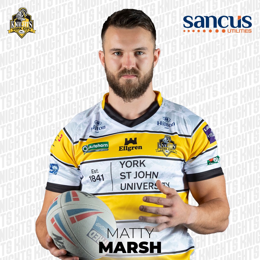 YorkRLFC's tweet photo. 🤝 First up, it's our number one @Matty_Marsh, who is sponsored once again by Sancus Utilities!

#WeAreYork⚔️ https://t.co/pbFnc9iXRS