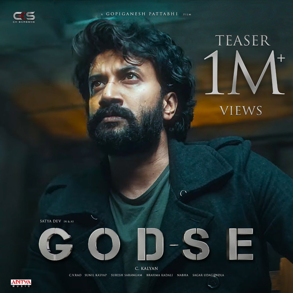 vamsikaka's tweet photo. #GodseTeaser has hit the bull's eye, more than 1M+ views, The Hunt continues...
https://t.co/IcruuzHXrn
@ActorSatyaDev @MeGopiganesh @AishuLekshmi @actorbrahmaji @NagaBabuOffl @mrnoelsean @theprakashnag @CKEntsOffl #SunilKashyap @vamsikaka @adityamusic https://t.co/P3WR3VrRdq