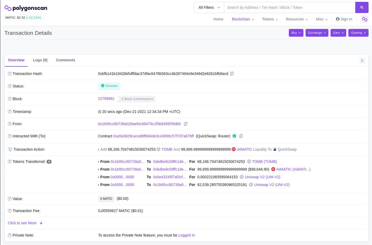 $TOMB is now crosschain! Starting with <a href="/0xPolygon/">Polygon | POL</a> $MATIC is now on <a href="/QuickswapDEX/">QuickSwap 🐲 DragonFi 2.0</a> TOMB/MAI Pair $TOMB $MAI <a href="/QiDaoProtocol/">QiDao</a> <a href="/tombfinance/">The Game of Tomb 👻</a> <a href="/fantomFDN/">Fantom Opera</a> <a href="/engin33r888/">Engineer888</a> @Coma_Trader <a href="/itspublu/">penguin</a> <a href="/Benjamin918_/">Benjamin | cap</a> <a href="/0xkila/">Kila69.lens</a> <a href="/danielesesta/">Daniele 🟧 ( Meme Quant )</a>  #tombtuesday #frognation 😍🪦🐸polygonscan.com/token/0x0e98c9…
