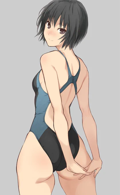私服の下も競泳水着
七咲 