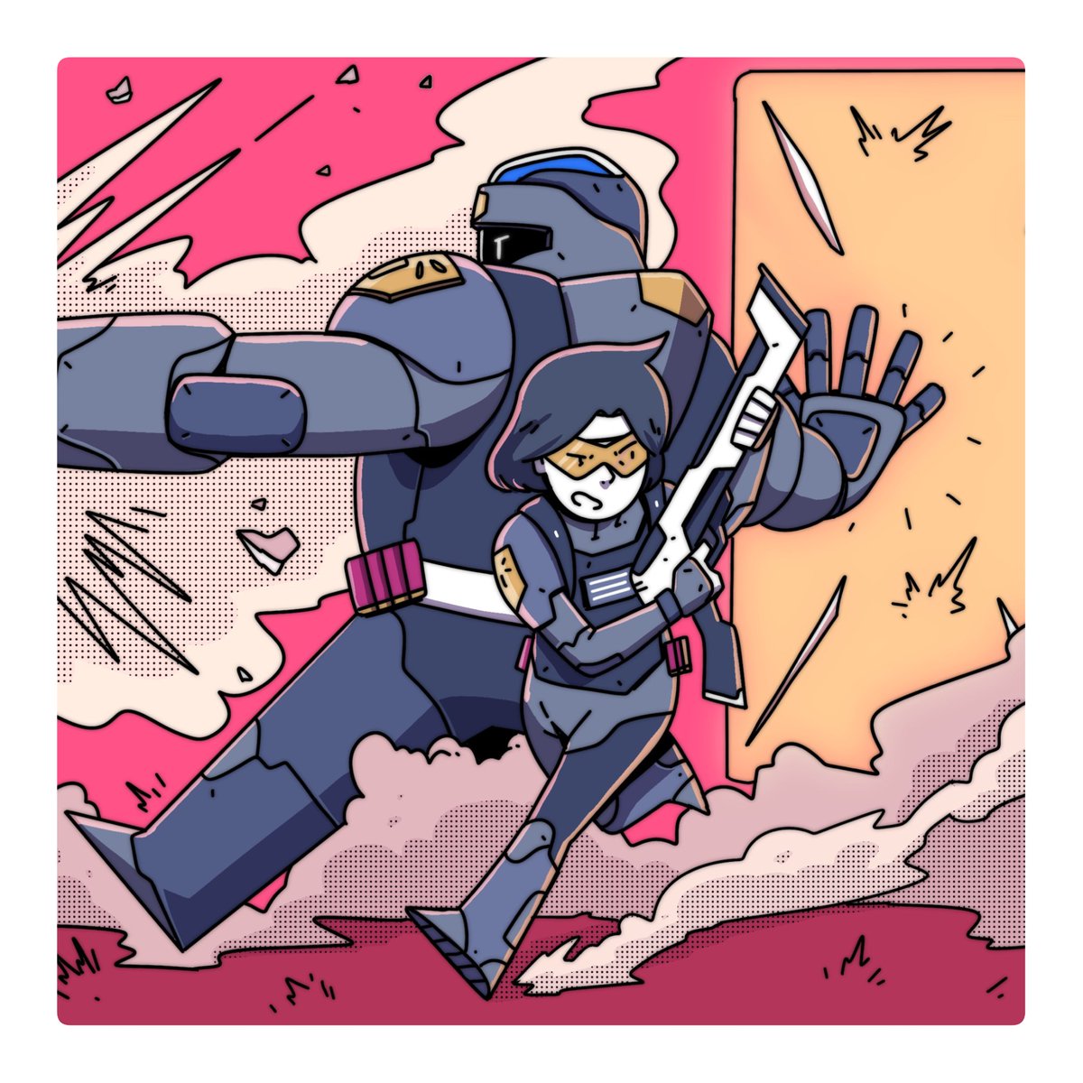 disrobot_'s tweet photo. Sudden drop before #WIN7ER
Back to HEN after a while! ⚡️
"Cover Me!"
15/15 ed.
1 #Tez
https://t.co/HO9PJXCjeT
https://t.co/xxjwb0fMcY
#NFTIndonesia #NFTs #nft #HEN #tezos #disrobotopia https://t.co/uLaDkviugE