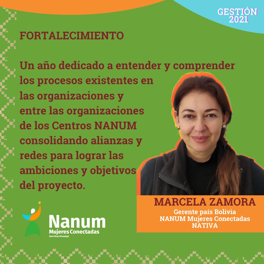 👉🏼 Balance Nanum 2021.

👏 Se acerca fin de año y por eso es tiempo de reflexionar sobre el trabajo y los logros alcanzados. 

👩‍💻 Marcela Zamora resalta la importancia de las redes y las alianzas en el trabajo que hacemos desde Nanum Mujeres Conectadas.