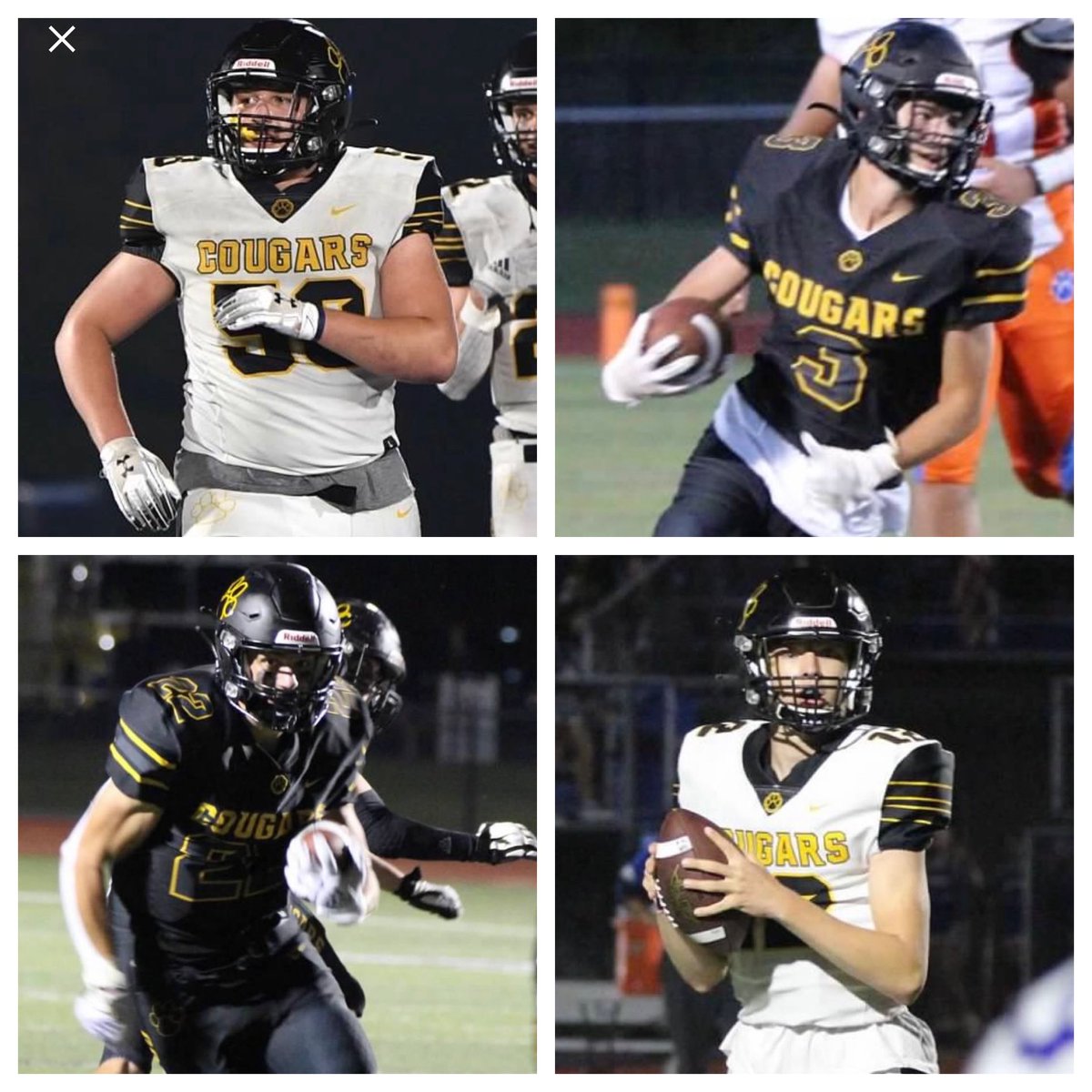 HFLfball's tweet photo. Congratulations to these four on their All-Greater Rochester selections:

1st Team: 
OL/DL Mitchell Bulling @MitchBulling58 
WR/DB J.T. Killenbec

2nd Team:
RB/LB Zac Meacham @MeachamZac 
QB Brody Young https://t.co/8cU6G2JhLk