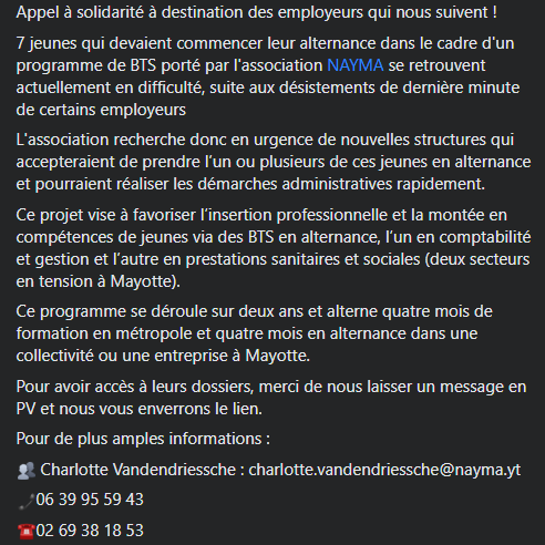 🔴Twitter, on a besoin de toi de toute urgence pour aider des étudiants mahorais à poursuivre leurs études en métropole. RT apprécié auprès des employeurs du milieu sanitaire et sociale à #Mayotte et qui pourraient finaliser les démarches administratives RAPIDEMENT