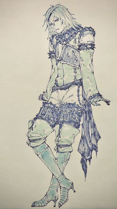 A2ちゃん仕様のヒールなお靴を履いて欲しいニーア君の妄想落書き👠 