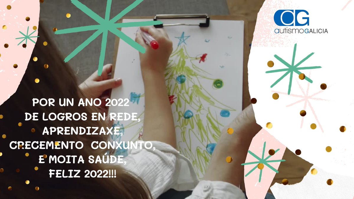 AutismoGalicia's tweet photo. 💙✳️FELICES FESTAS E FELIZ ANO NOVO 2022  que as persoas poidan desenvolver plenamente as súas capacidades, e sigan aspirando e defendendo un mundo mellor para garantir o futuro da sociedade e dos seus cidadáns e cidadás. Xuntas estámolo conseguindo!👏
https://t.co/afhD7TlX3g https://t.co/W5rItA2ceb
