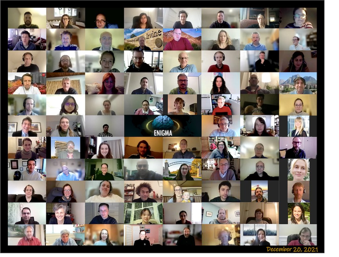 PTenigma's tweet image. And... IT&apos;S A WRAP! ENIGMA&apos;s 2021 Year In Review, and what a year! Take a video tour of ENIGMA&apos;s global neuroscience projects, highlighting this year&apos;s new discoveries in over 30 brain disorders, by scientists in 45+ countries! youtube.com/watch?v=JSi_Fk… PDF drive.google.com/file/d/1aQd5ew…