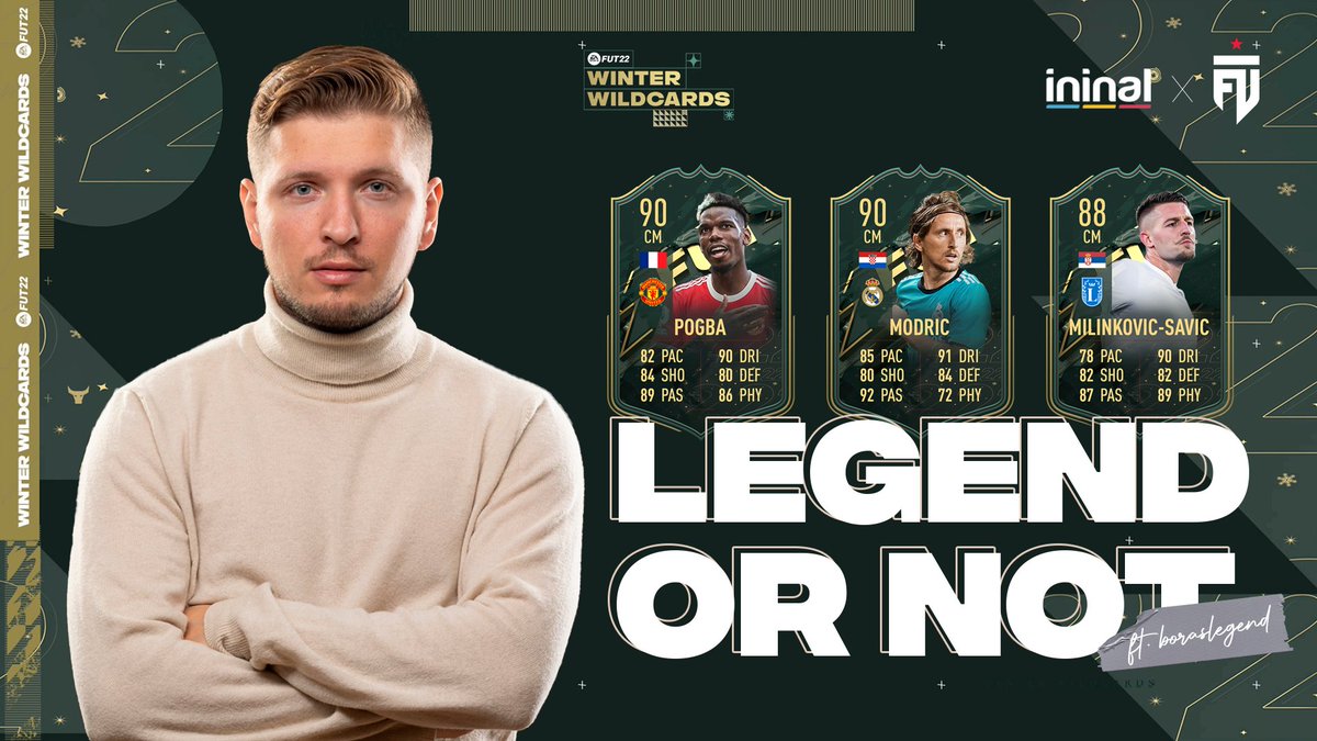 FUTesportsgg's tweet photo. Which one of these Winter Wildcards would you choose for your team? 🧐
This week on #LegendorNot with @ininal, we've got 3 cards for your ultimate team! 🔥⚽️
The winner will get evaluated by the legend himself @ivanlapanje, and you'll know if it's worth the money! 👇 https://t.co/ZayNwn3o0v