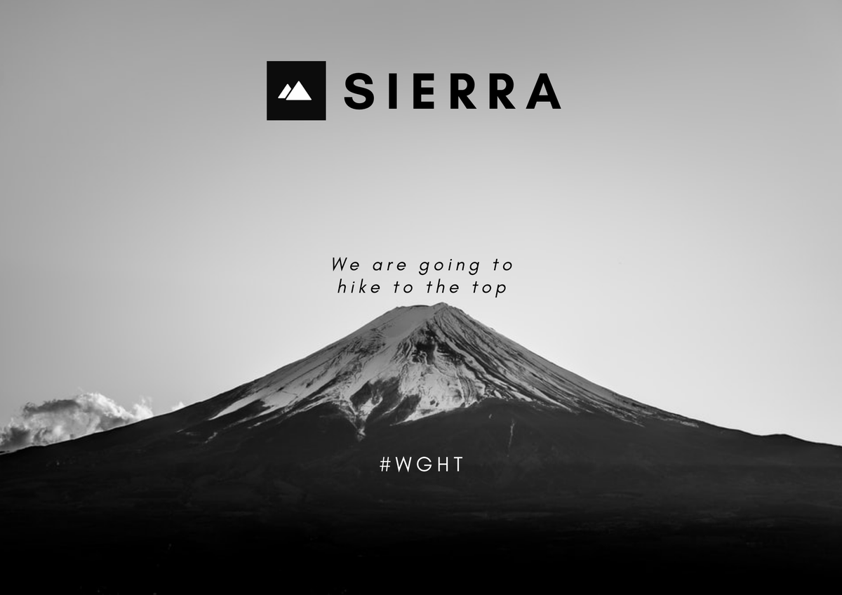 geksimz's tweet photo. At @SierraDAO , we don't say WAGMI. We say #WGHT https://t.co/9hXZi77Dno