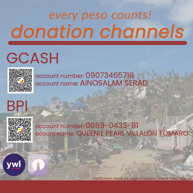 📢DINAGAT ISLANDS NEED YOUR HELP‼️
Call for MONETARY DONATIONS to provide assistance to communities affected by #TyphoonOdette in Dinagat Islands. 
📌EVERY PESO COUNTS!📌So please drop any amount that you can donate to the donation channels listed below.#TabangforDinagatIslands