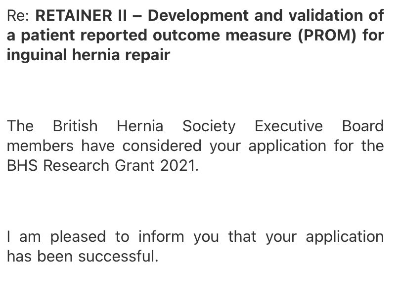Irish Surgical Research Collaborative (@isrctweets) on Twitter photo A HUGE thank you 🙏 <a href="/BritishHernia/">British Hernia Society</a> for supporting <a href="/RETAINERCollab1/">RETAINER Collaborative</a> 2.0 with a very welcomed #research grant!More #PROM #inguinalhernia research to come in 2022 <a href="/StefanieCroghan/">Stefanie Croghan</a> <a href="/RCSI_Irl/">RCSI</a> <a href="/CFleming49/">ChristinaFleming</a> <a href="/HelenMohan1/">Helen Mohan</a> <a href="/des_winter/">Des Winter</a> <a href="/jarlobolger/">Jarlath Bolger</a> <a href="/DeenaHarji/">Deena Harji</a> <a href="/PeterLonergan/">Peter Lonergan</a> <a href="/JessieAElliott/">Jessie Elliott</a> A HUGE thank you 🙏 <a href="/BritishHernia/">British Hernia Society</a> for supporting <a href="/RETAINERCollab1/">RETAINER Collaborative</a> 2.0 with a very welcomed #research grant!More #PROM #inguinalhernia research to come in 2022 <a href="/StefanieCroghan/">Stefanie Croghan</a> <a href="/RCSI_Irl/">RCSI</a> <a href="/CFleming49/">ChristinaFleming</a> <a href="/HelenMohan1/">Helen Mohan</a> <a href="/des_winter/">Des Winter</a> <a href="/jarlobolger/">Jarlath Bolger</a> <a href="/DeenaHarji/">Deena Harji</a> <a href="/PeterLonergan/">Peter Lonergan</a> <a href="/JessieAElliott/">Jessie Elliott</a>
