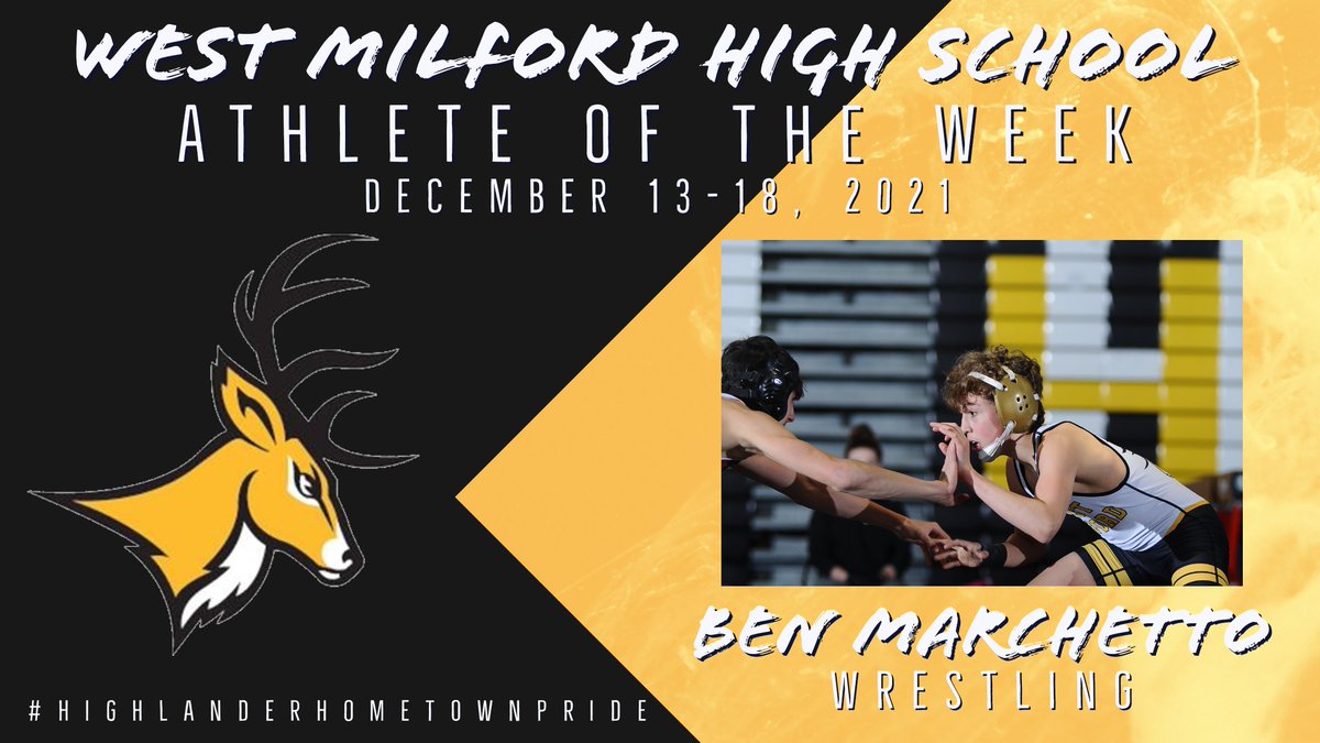 Congratulations to our Athletes of the Week for December 13-18!
@GirlsMilford <a href="/wmhswrestling/">West Milford Wrestling</a> <a href="/WMAthleticDept/">WMAthletics</a>