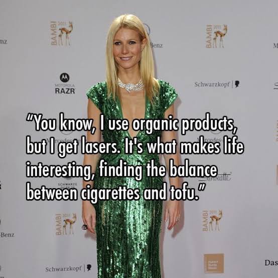 gwyneth paltrow promoting xeomin injections, vitamins, and clean energy bitcoin all in one week
