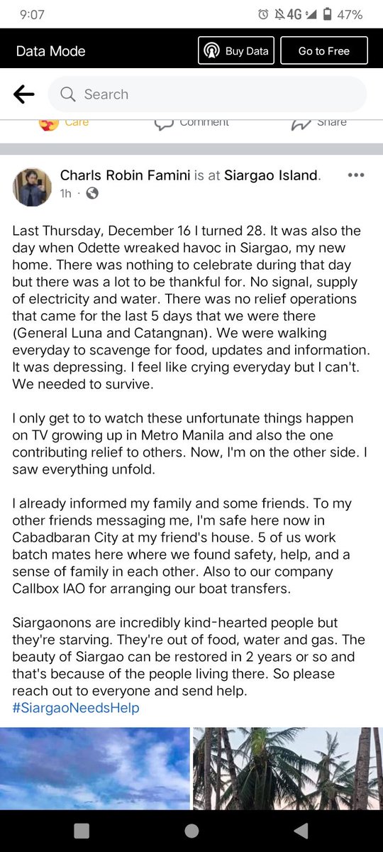 charlswithoutE's tweet image. #SiargaoNeedsHelp