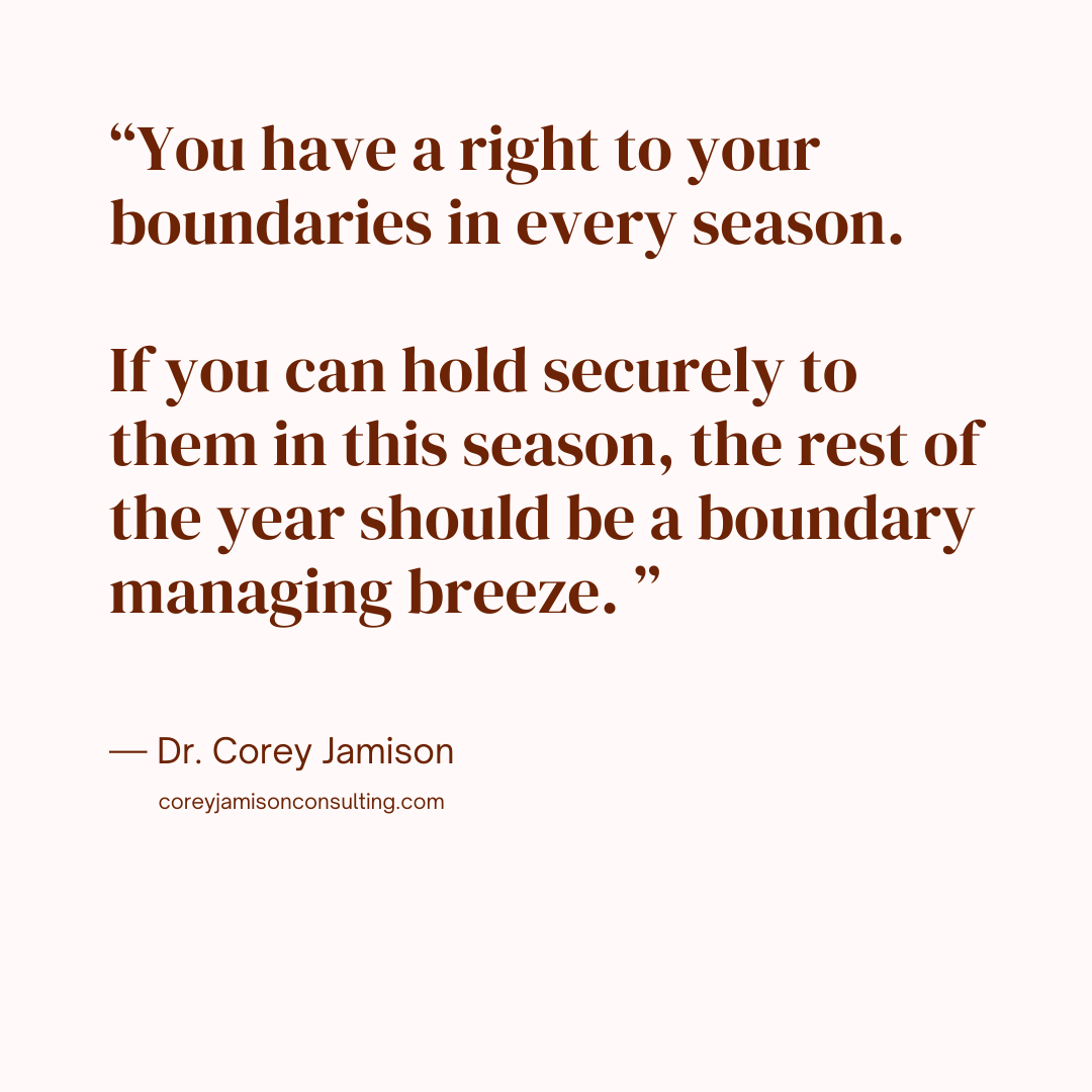 coreyjamisonllc's tweet photo. How are you holding your boundaries during the holiday season?

https://t.co/OTqhbR3i2y https://t.co/yQwVO43T9i