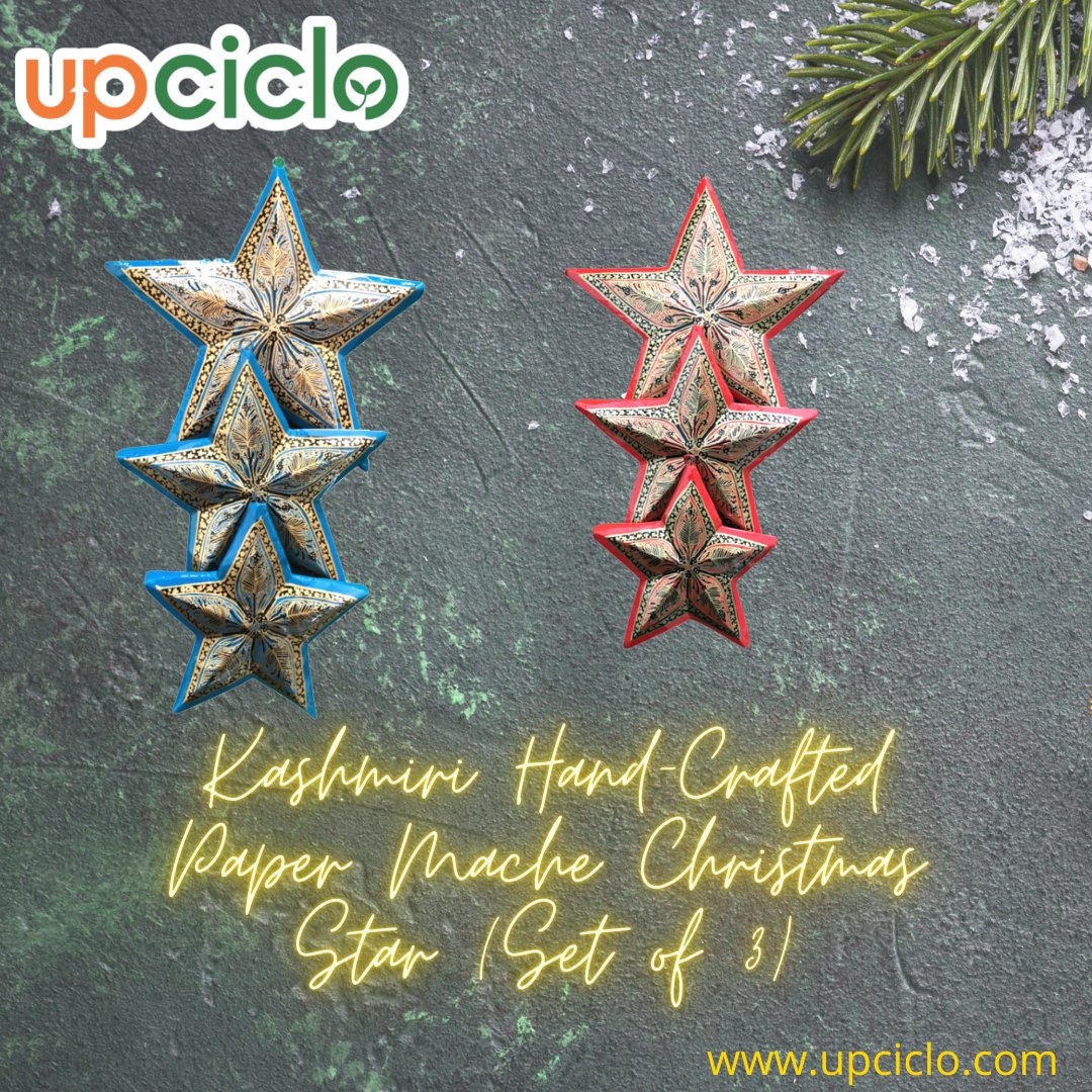 Don't be late! Start Your Christmas Shopping Today...
🎄 Be Ready with Your Eco-Friendly Christmas Tree Hanging Decoration 🎄 Handmade from Recycled Paper, Handprinted with Natural Colours. a Perfect Eco-Friendly Christmas Decor. 🎄✨

Shop Online Now From upciclo.com