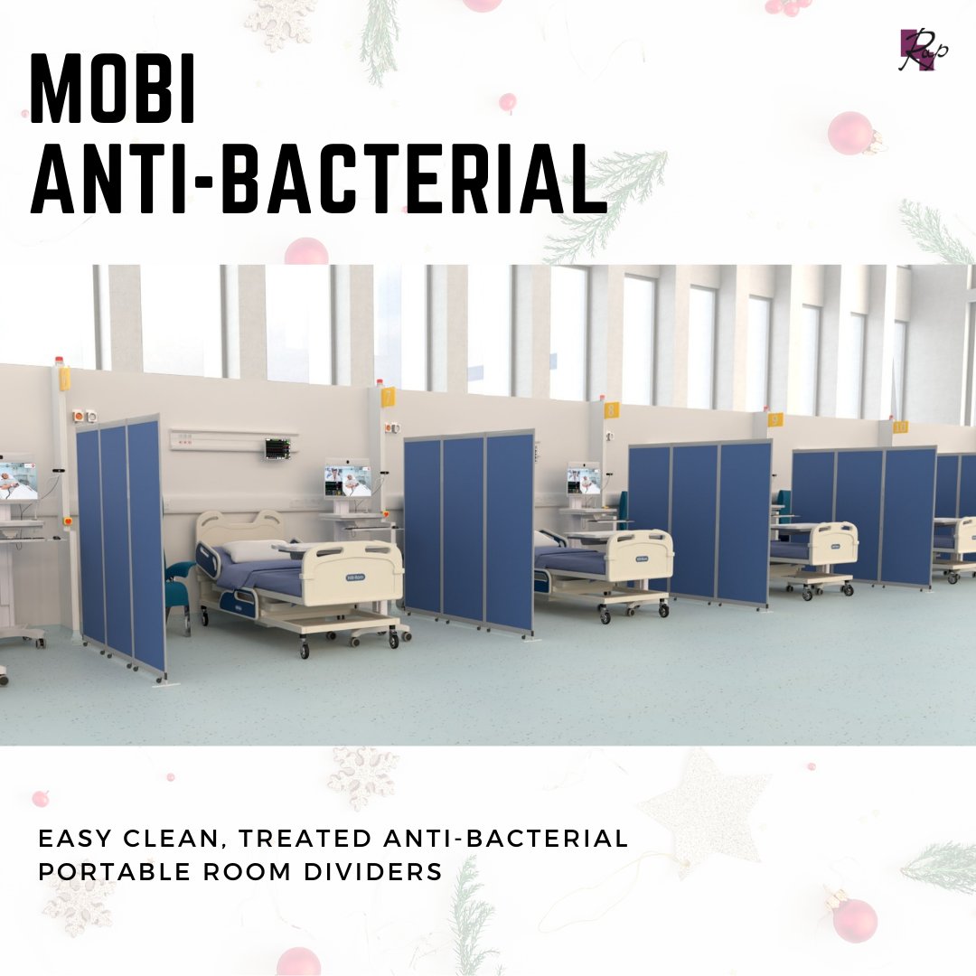The Mobi Anti-bacterial Screens are a low maintenance option, as the treated fabric stops the growth of germs and bacteria. 

#covid #antibacterial #portableroomdividers #socialdistancing #easyclean